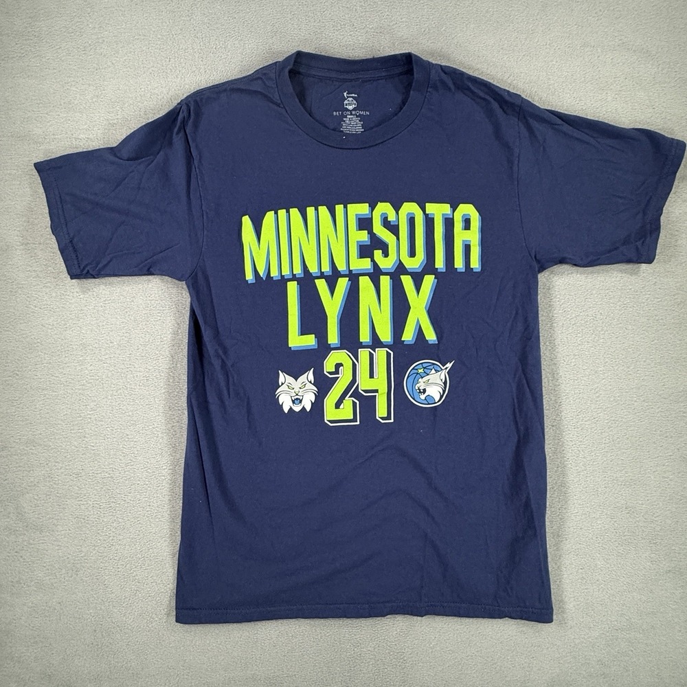 Naphessa Collier Navy and Green Lynx Jersey Shirt Small WNBA *Small Hole